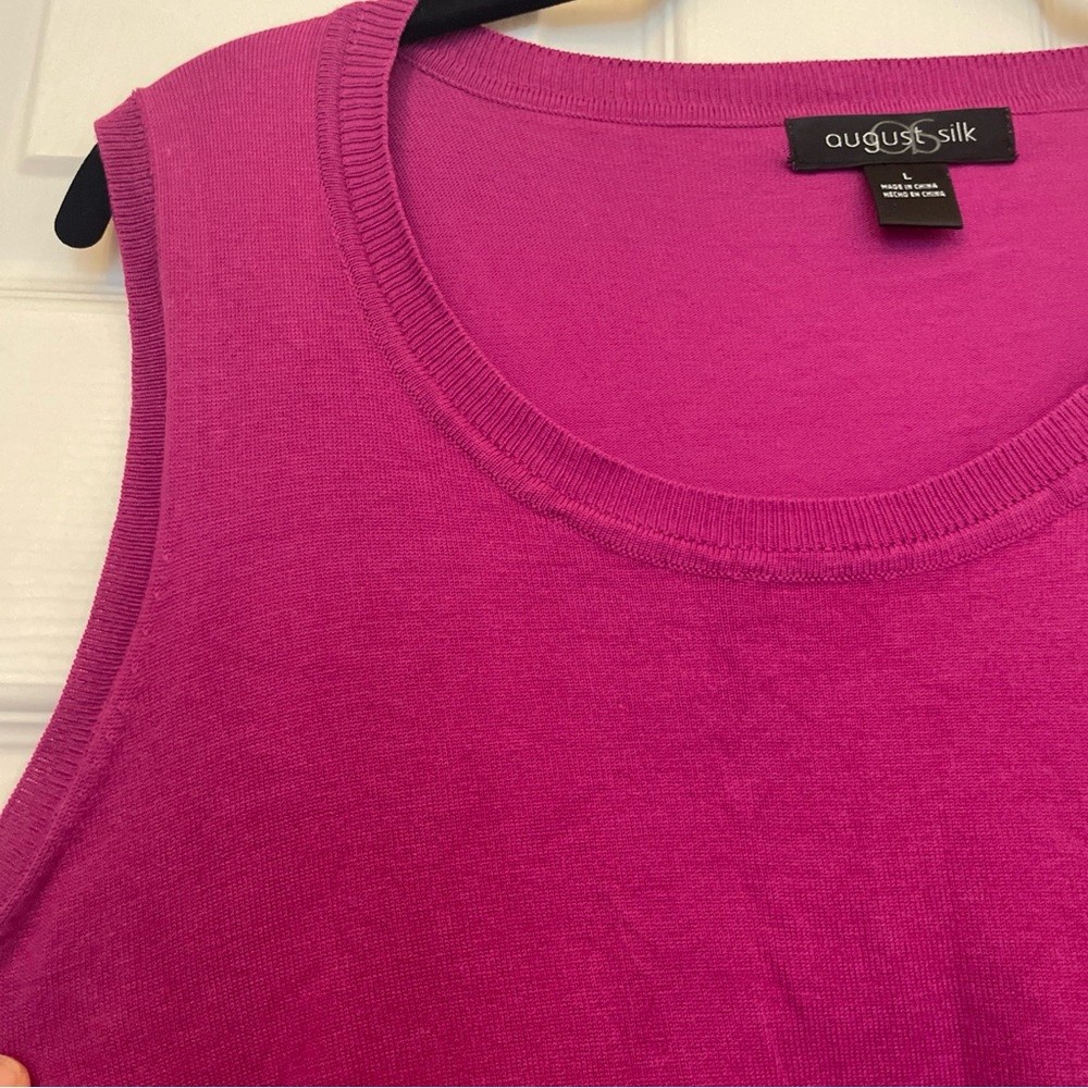 August‎ Silk Women's Fuchsia Tank Top